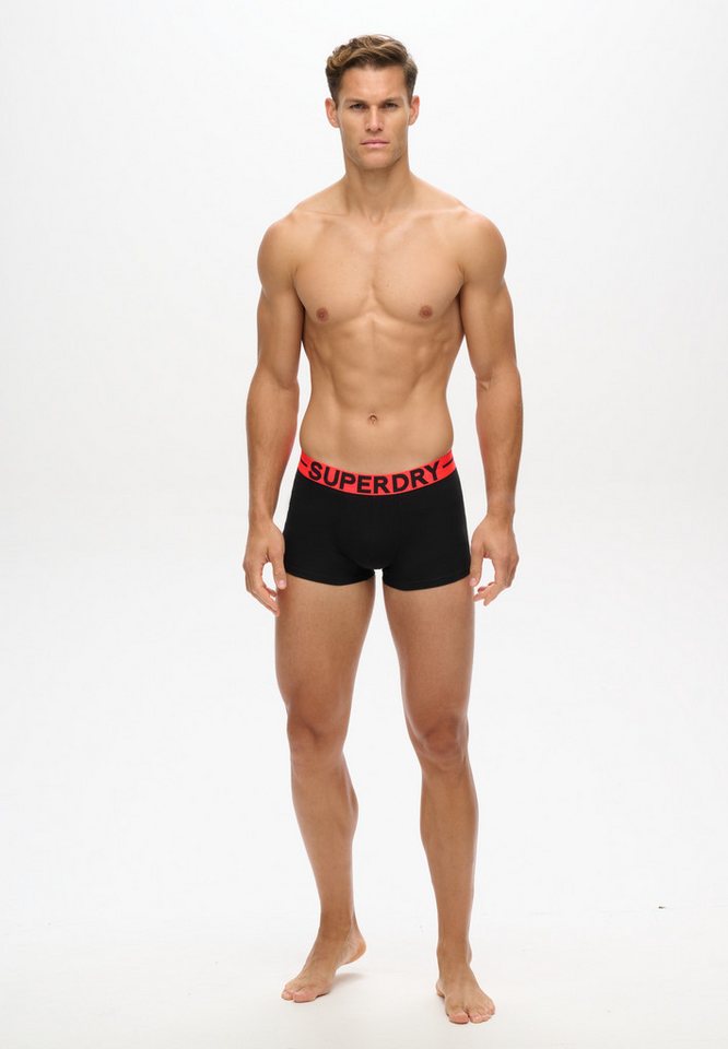 Superdry Boxershorts TRUNK TRIPLE PACK (Packung, 3-St) aus Baumwollmischung mit Jersey, eng anliegende Passform, pflegeleicht – Bild 3 von 5