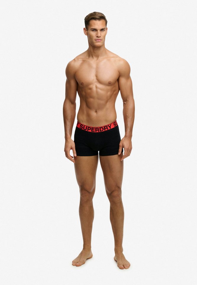 Superdry Boxershorts TRUNK TRIPLE PACK (Packung, 3-St) aus Baumwollmischung, körpernahe Passform – Bild 2 von 5