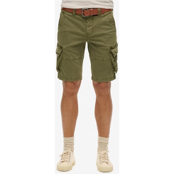 Superdry Cargobermudas CORE CARGO SHORT Straight Fit, mit Reißverschluss und 1-Knopf-Verschluss, knielang