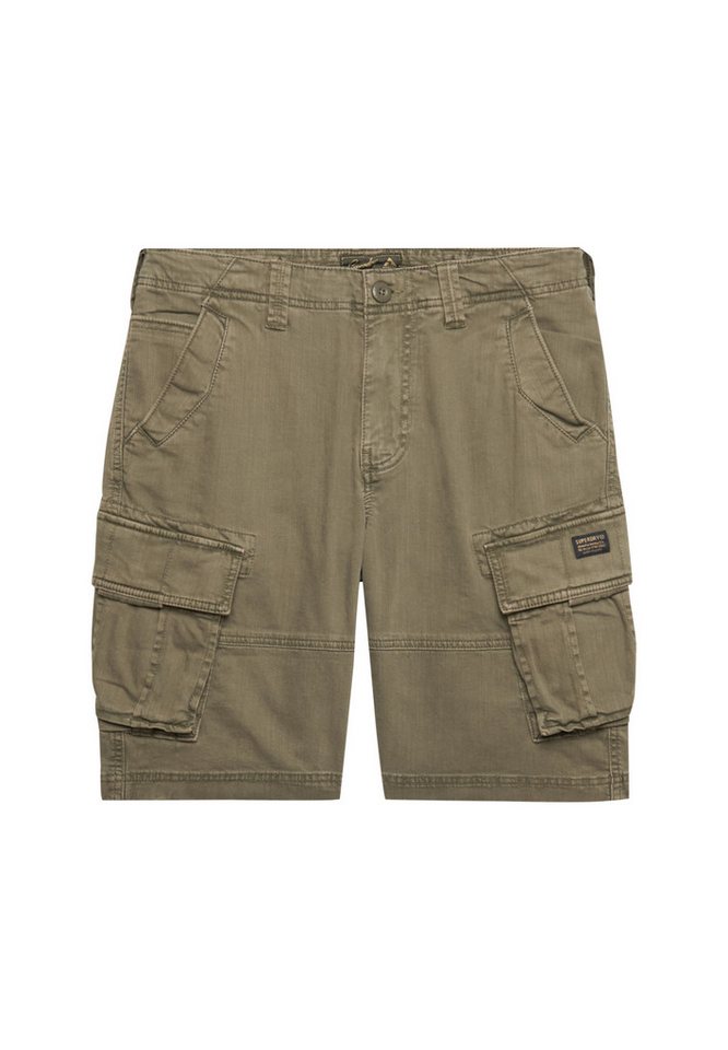 Superdry Cargobermudas CORE CARGO SHORT Straight Fit, mit Reißverschluss und 1-Knopf-Verschluss, knielang – Bild 4 von 5