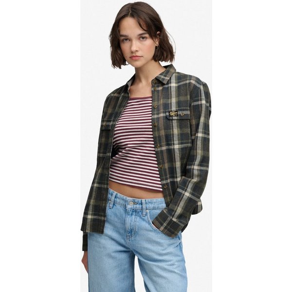 Superdry Karobluse LUMBERJACK CHECK FLANNEL SHIRT Baumwolle, regular fit