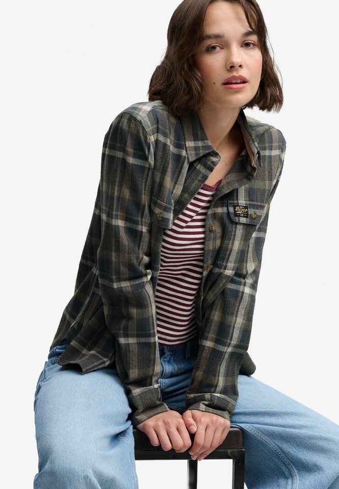 Superdry Karobluse LUMBERJACK CHECK FLANNEL SHIRT Baumwolle, regular fit – Bild 2 von 5