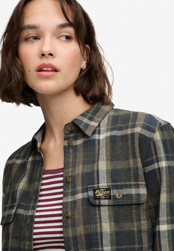 Superdry Karobluse LUMBERJACK CHECK FLANNEL SHIRT Baumwolle, regular fit – Bild 4 von 5