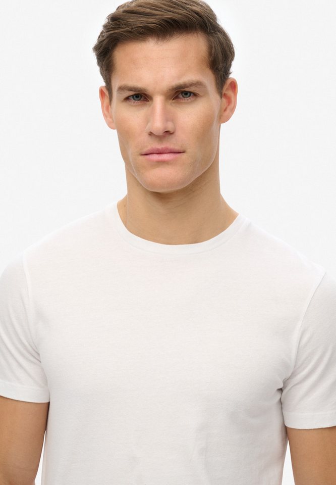 Superdry Rundhalsshirt CLASSIC ESSENTIAL TEE Relaxed Fit, aus Baumwolle und Single Jersey, mit Rundhalsausschnitt – Bild 3 von 4