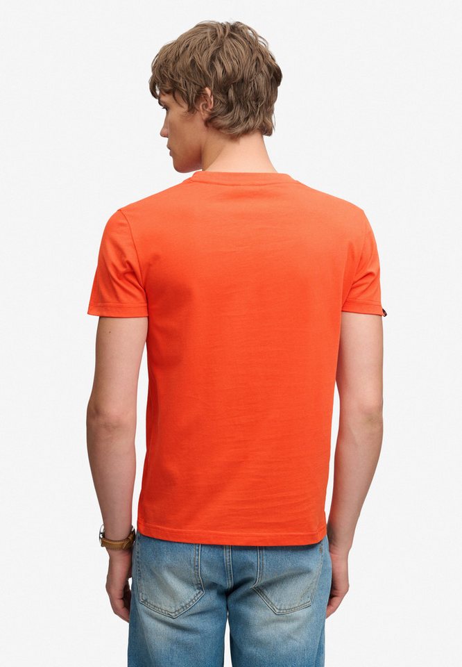 Superdry Rundhalsshirt ESSENTIAL SDCO LOGO EMB TEE Baumwolle, regular fit – Bild 3 von 5