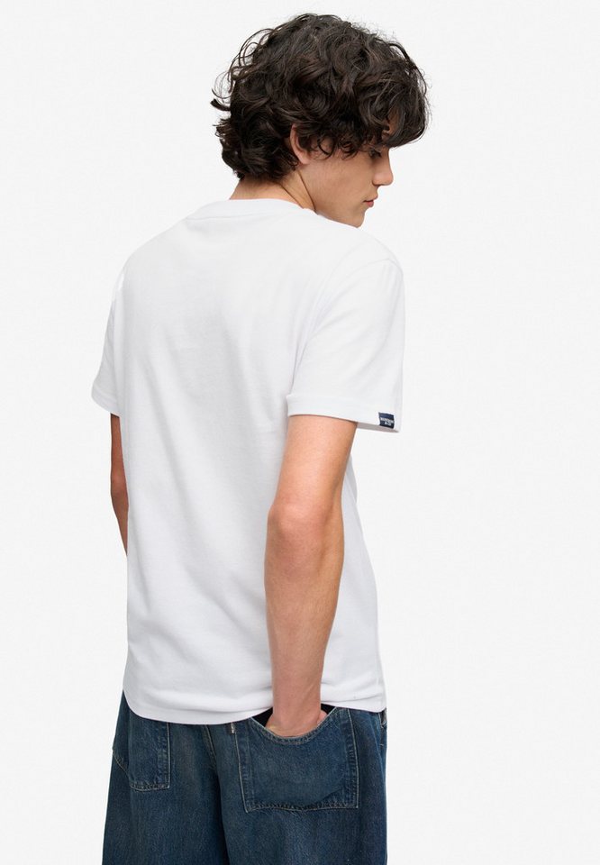 Superdry Rundhalsshirt ESSENTIAL SDCO LOGO EMB TEE Baumwolle, regular fit – Bild 3 von 5