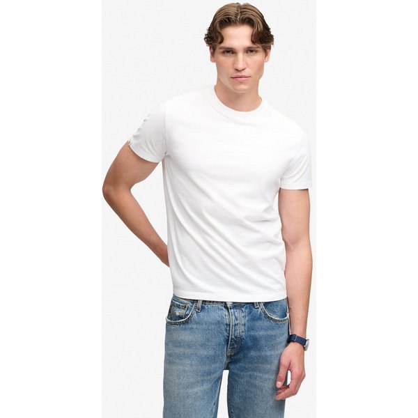 Superdry Rundhalsshirt ESSENTIAL SERIF LOGO EMB TEE Baumwolle, regular fit