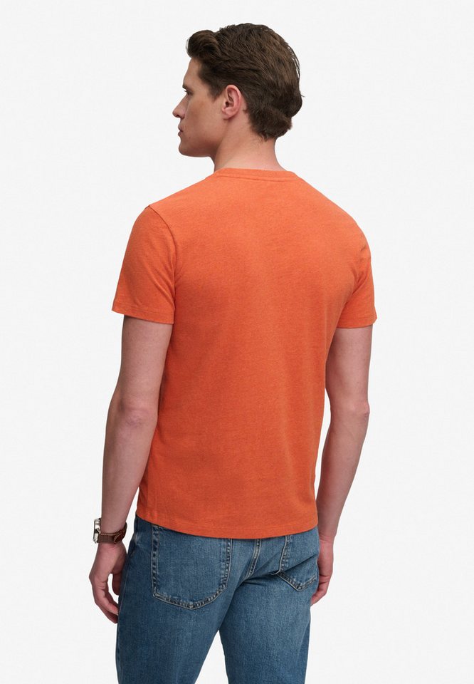 Superdry Rundhalsshirt ESSENTIAL SERIF LOGO EMB TEE Baumwolle, regular fit – Bild 3 von 5