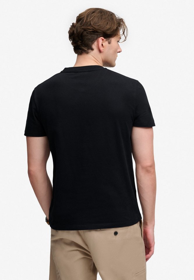 Superdry Rundhalsshirt ESSENTIAL SERIF LOGO EMB TEE Baumwolle, regular fit – Bild 3 von 5