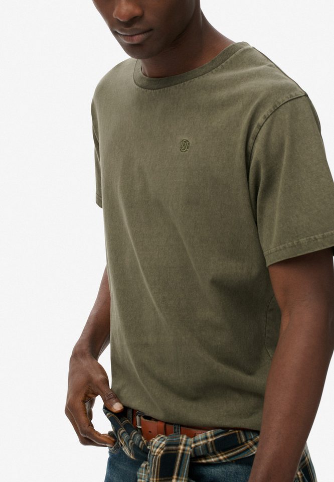 Superdry Rundhalsshirt ESSENTIALS RELAXED TEE Relaxed Fit, aus Baumwolle und Single Jersey, mit Logostickerei – Bild 3 von 5