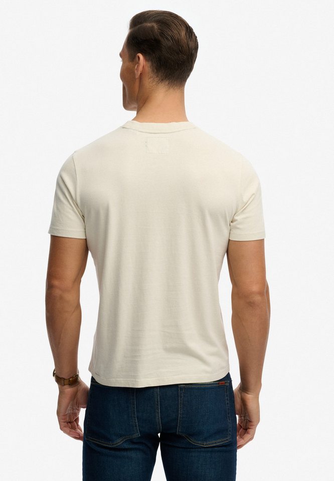Superdry Rundhalsshirt Industry Worker Relaxed Tee aus Baumwolle und Single Jersey, Regular Fit, mit Druck, Kurzarm – Bild 3 von 5