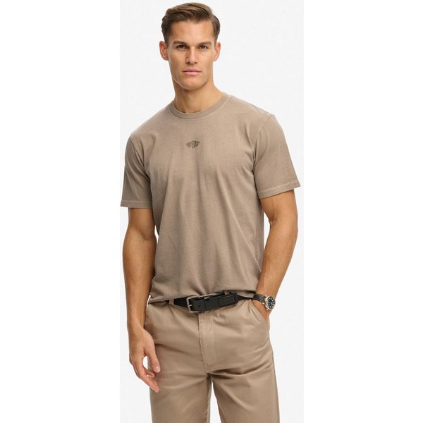 Superdry Rundhalsshirt MICRO LOGO TSHIRT mit Micro-Marken-Logo