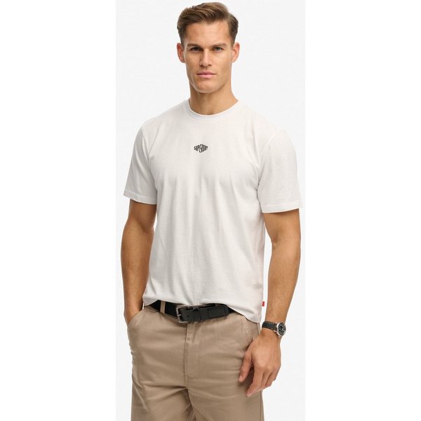 Superdry Rundhalsshirt MICRO LOGO TSHIRT mit Micro-Marken-Logo