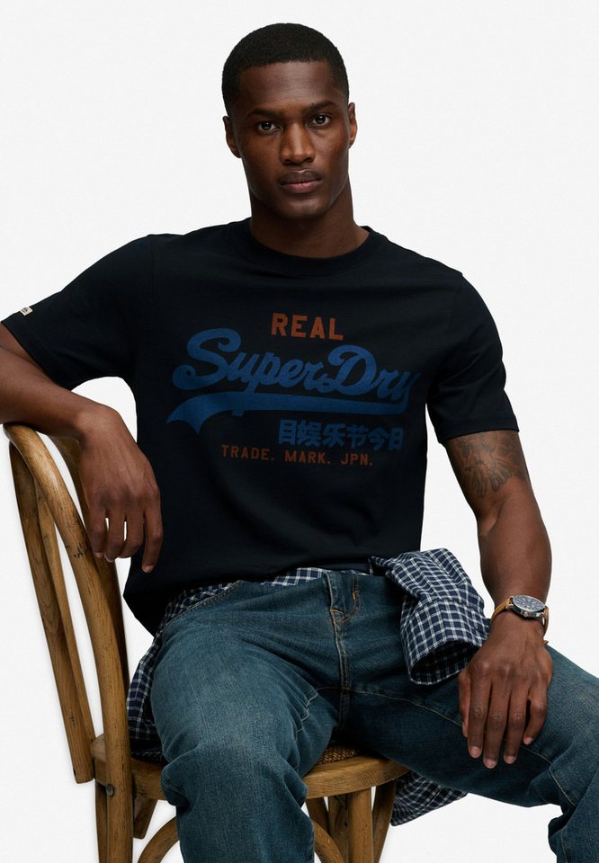 Superdry Rundhalsshirt VL CLASSIC TEE mit klassischem Vintage-Logo Print – Bild 2 von 5