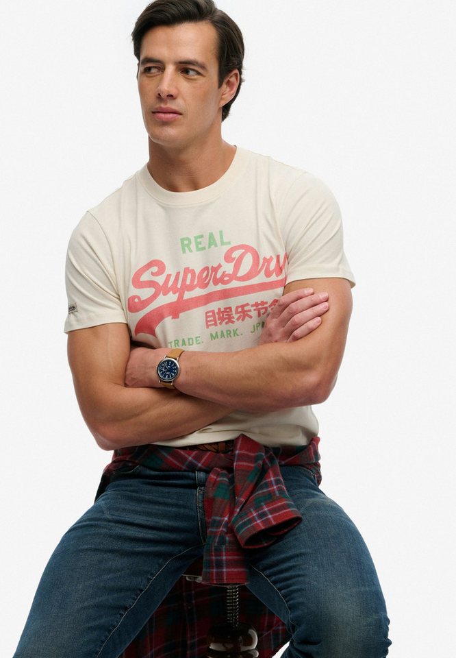 Superdry Rundhalsshirt VL CLASSIC TEE mit klassischem Vintage-Logo Print – Bild 2 von 5