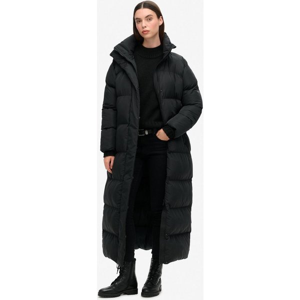 Superdry Steppjacke MAXI LONGLINE PUFFER JACKET Oversize-Passform, aus Polyester, mit Reißverschluss