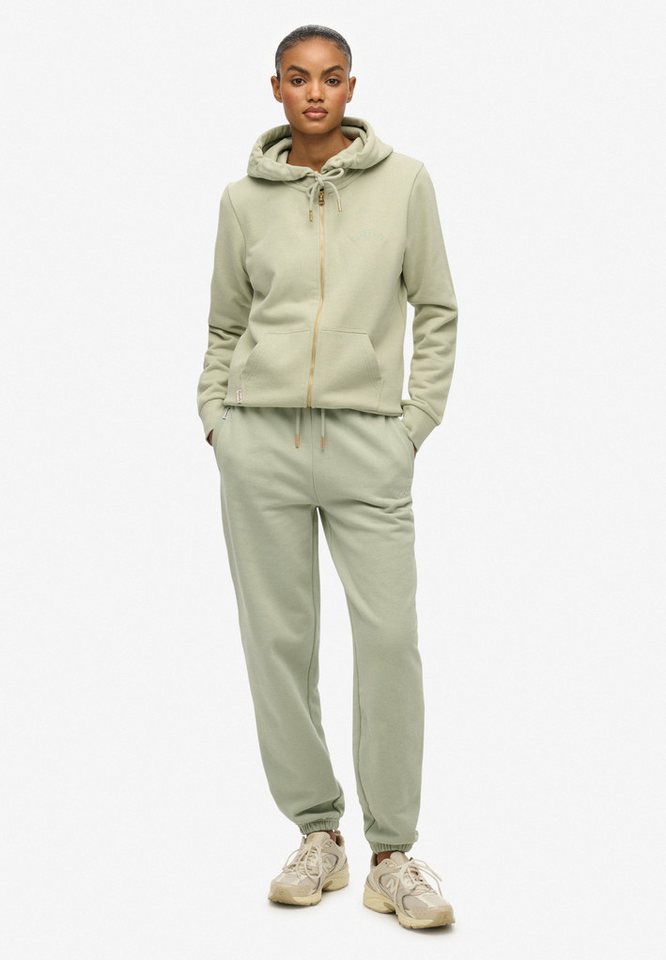 Superdry Sweathose ESSENTIAL LOGO JOGGER HB aus Baumwollmischung, lange Passform, mit Kordel und Gummizug – Bild 4 von 5