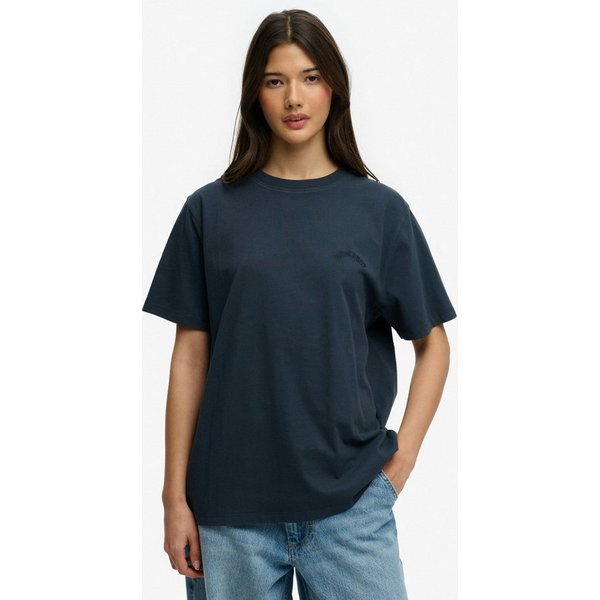 Superdry T-Shirt ESSENTIAL LOGO LOOSE TEE mit Rundhalsausschnitt, ohne Verschluss, Relaxed Fit, Kurzarm