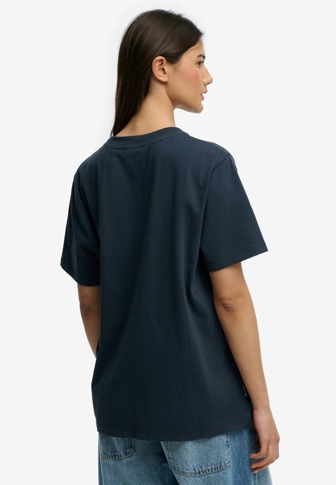 Superdry T-Shirt ESSENTIAL LOGO LOOSE TEE mit Rundhalsausschnitt, ohne Verschluss, Relaxed Fit, Kurzarm – Bild 2 von 5