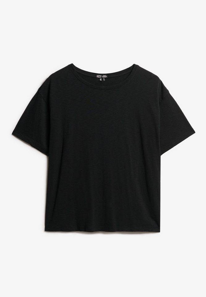Superdry T-Shirt STUDIOS DROPPED SHOULDER TEE aus Baumwollmischung, mit Markenlabel, Oversize-Passform, Kurzarm – Bild 5 von 5