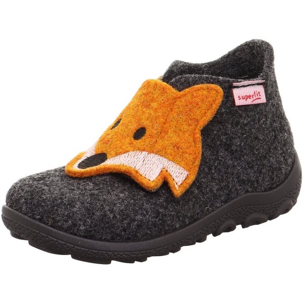 Superfit HAPPY OCTI, WMS: mittel Hausschuh Babyschuh mit Klettverschluss, Größenschablone zum Download