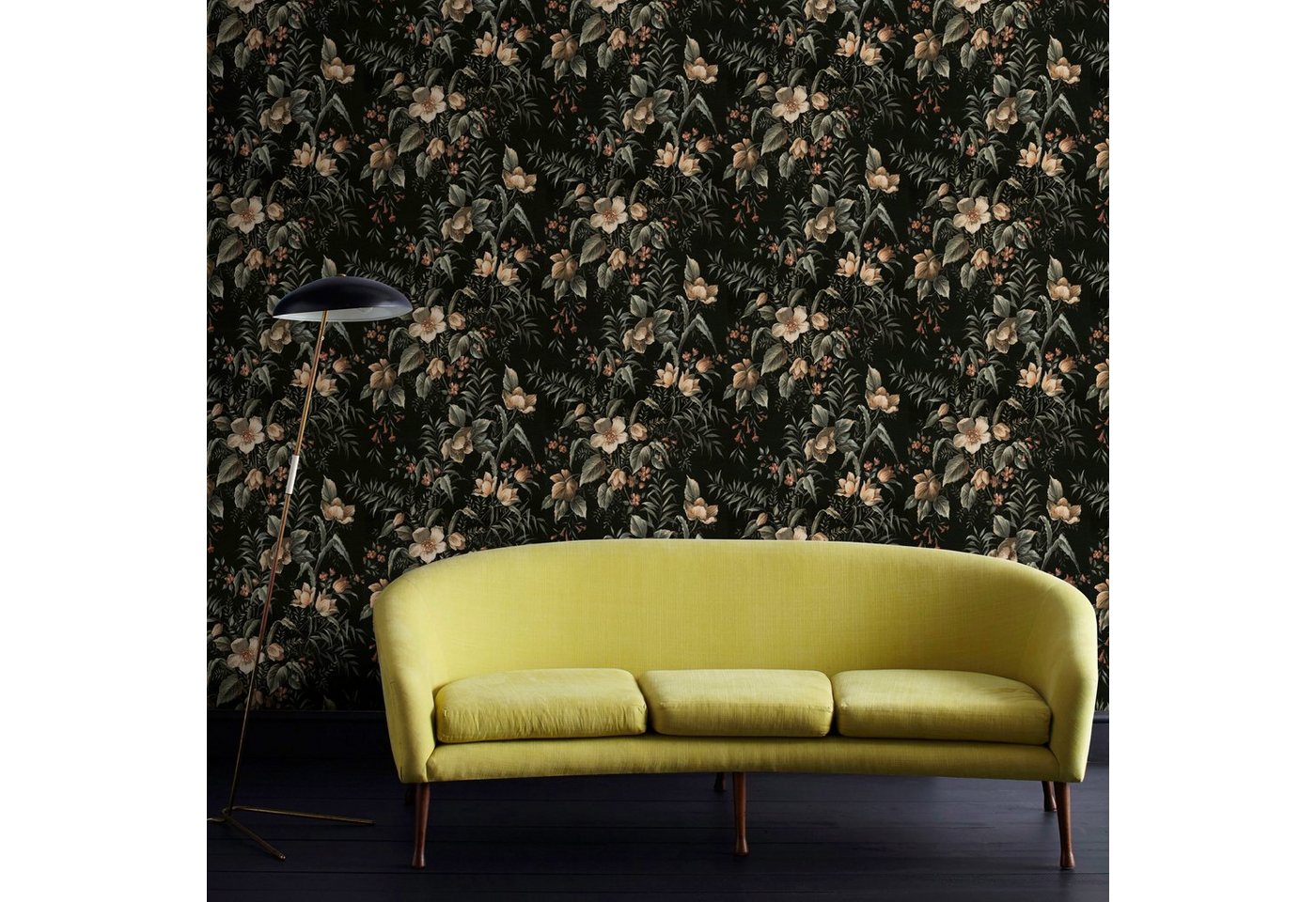 Superfresco Easy Vliestapete Rijksmuseum, glatt, botanisch, Blumenmalerei grün 1000x52cm – Bild 2 von 3