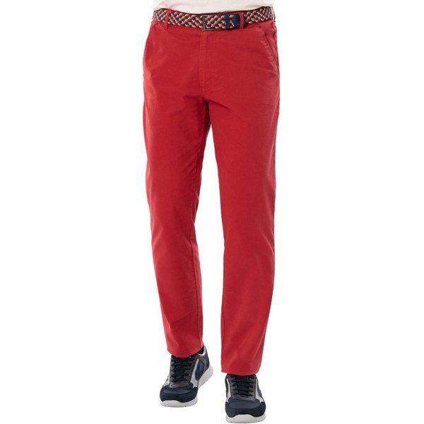 Suprax Chinos in Regular-fit-Passform, im Chino-Stil und mit mehrfarbigem Flechtgürtel