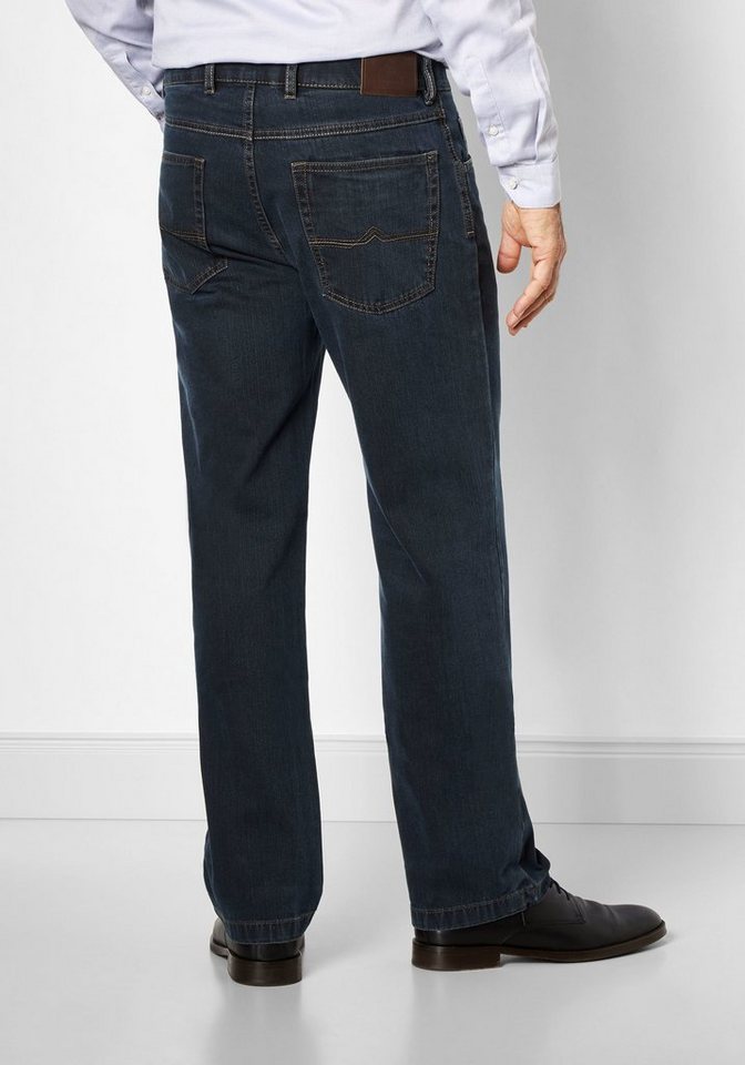 Suprax Regular-fit-Jeans Jeans mit elastischem Komfort-Dehnbund und Sicherheitstasche – Bild 2 von 5