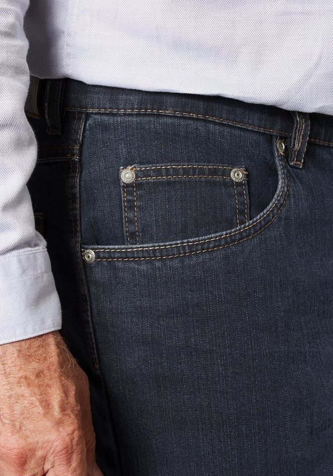 Suprax Regular-fit-Jeans Jeans mit elastischem Komfort-Dehnbund und Sicherheitstasche – Bild 4 von 5