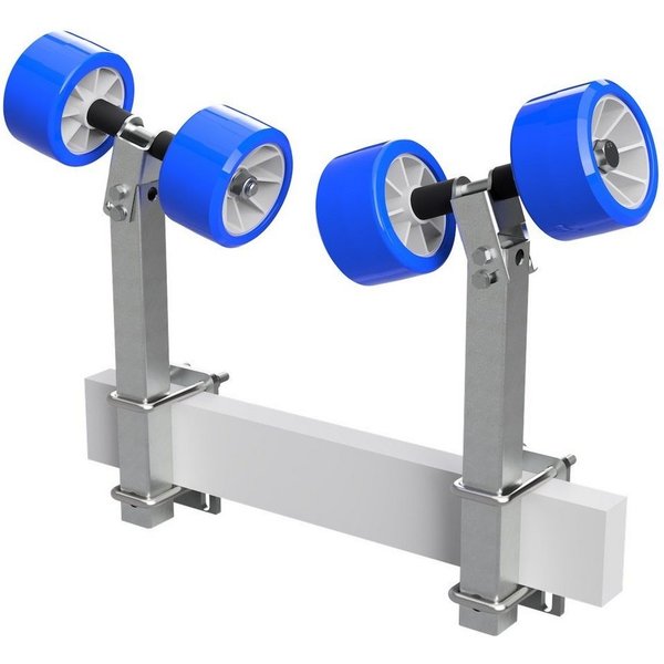 SUPROD Auffahrrampe Pendelrollen Sliprollen Sliphilfe Bootstrailer TPU Ø 120 mm, 2er