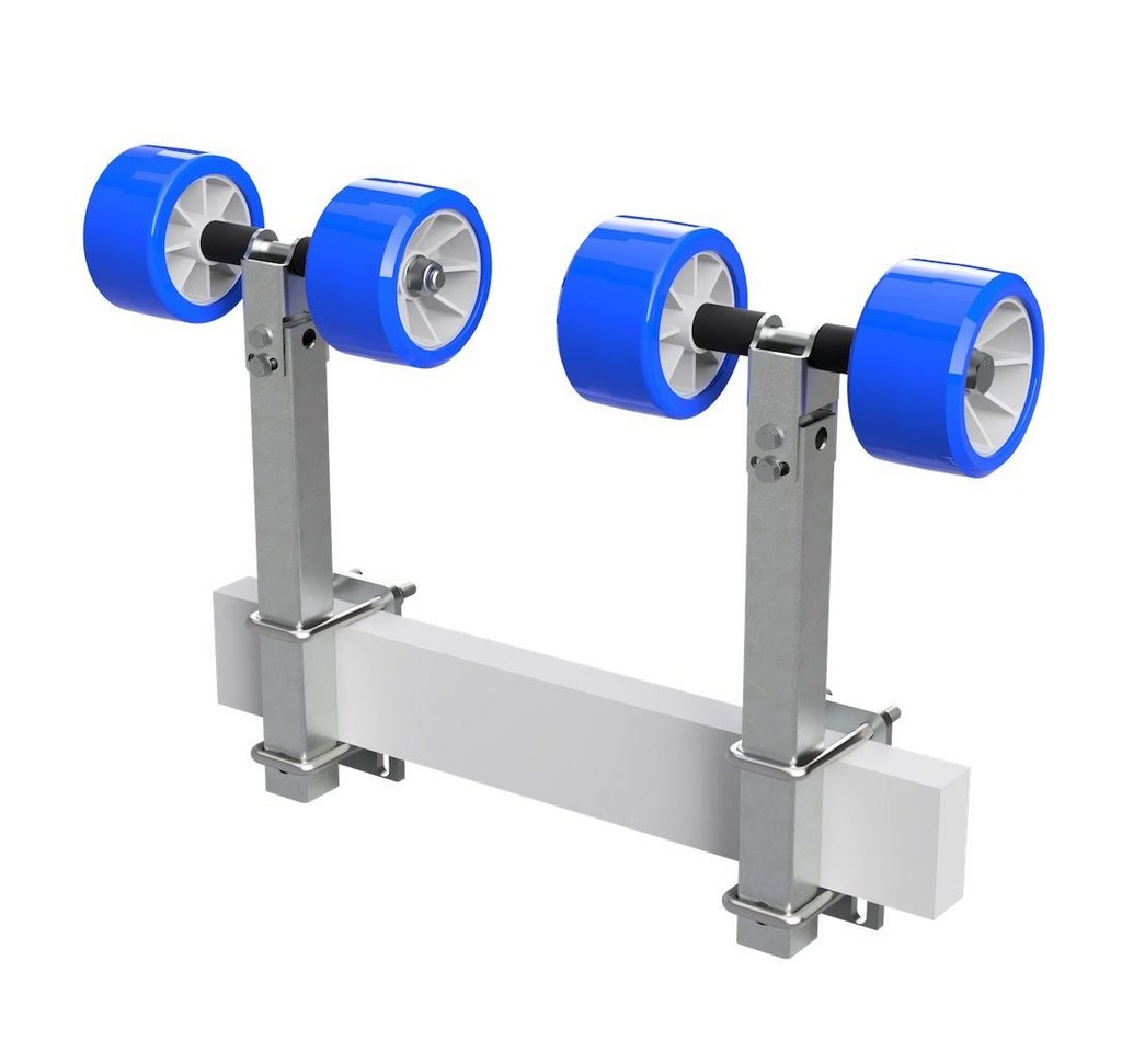 SUPROD Auffahrrampe Pendelrollen Sliprollen Sliphilfe Bootstrailer TPU Ø 120 mm, 2er – Bild 2 von 3