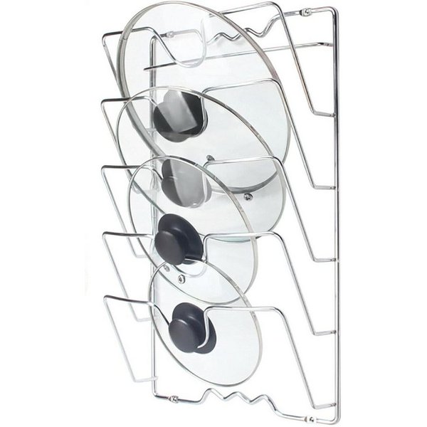 SURFOU Wandregalhalter Topfdeckelhalter Deckelhalter Topfdeckel Pfannendeckel Organizer, Wand-/Türmontierter Küchenschrank Pfannendeckel Topfdeckelhalter 1-tlg.