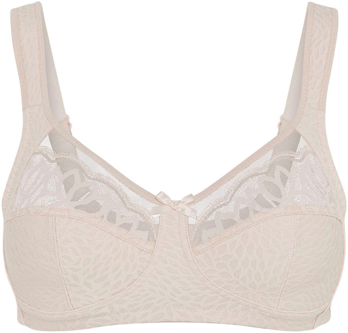 Susa Bügelloser BH Classic Spitze, genähte Cups, Jacquard-Muster, elastisch, Komfortträger – Bild 2 von 5