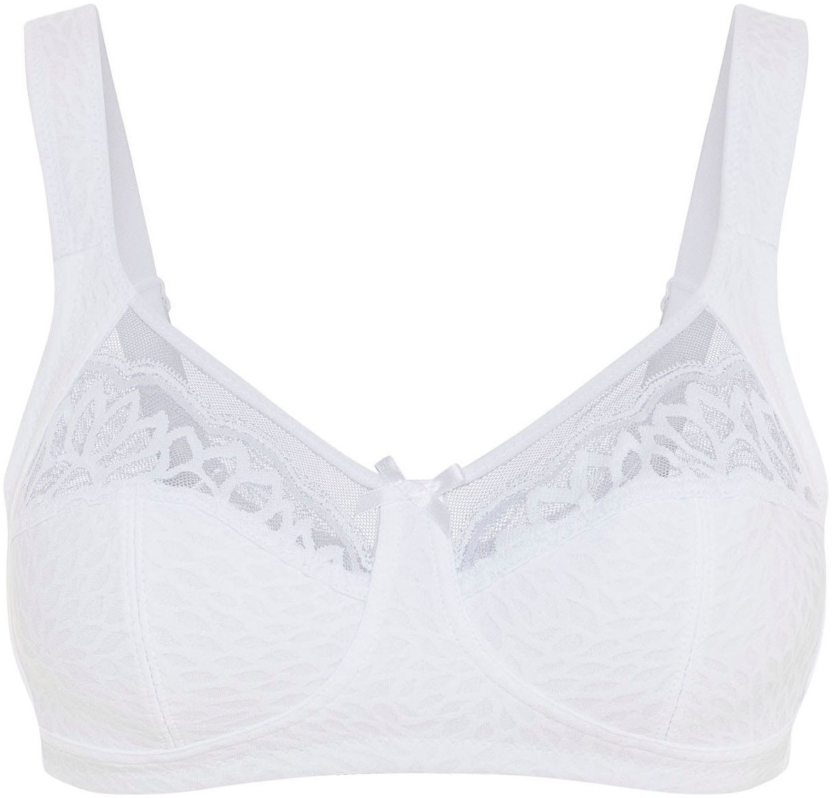 Susa Bügelloser BH Classic Spitze, genähte Cups, Jacquard-Muster, elastisch, Komfortträger – Bild 2 von 5