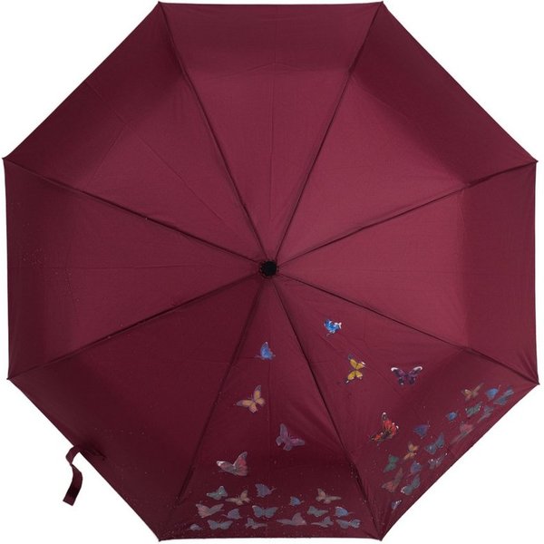 Susino Taschenregenschirm mit farbwechselnde Schmetterlingsmotive ø100cm