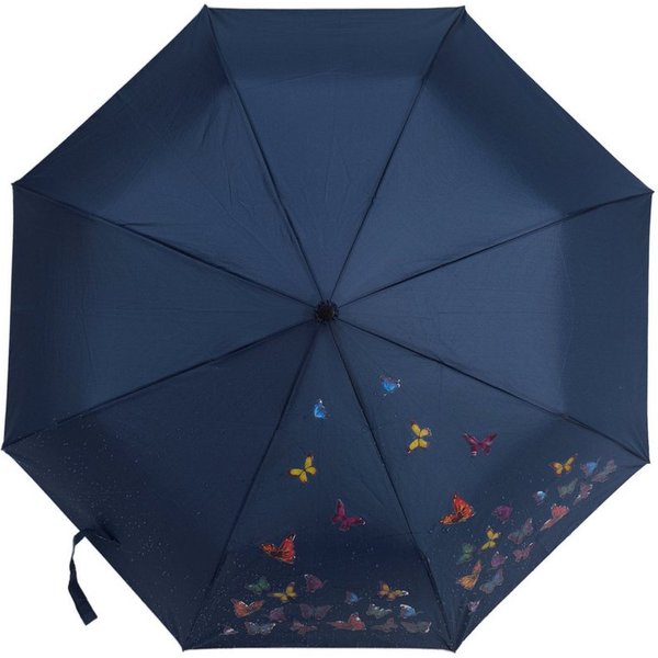 Susino Taschenregenschirm mit farbwechselnde Schmetterlingsmotive ø100cm