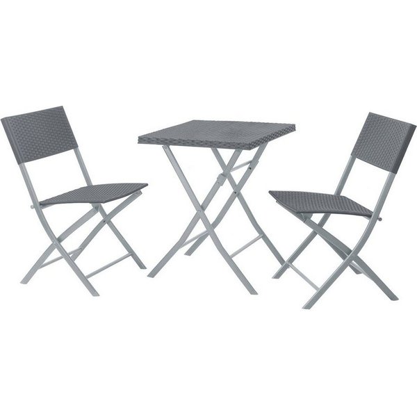 SVITA Balkonset Bistro-Set LIMA, (Set, 3-tlg., 2 Stühle und 1 Tisch), elegantes Design