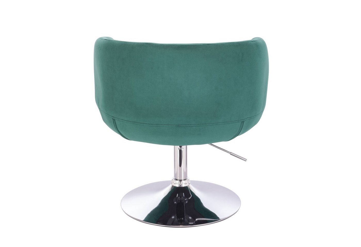 SVITA Cocktailsessel PANAMA, Drehsessel, Loungesessel, drehbar, gepolstert, Samtbezug, Dunkelgrün – Bild 4 von 5