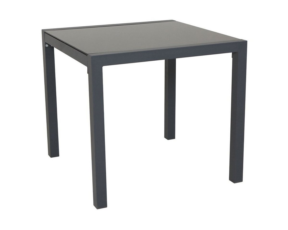 SVITA Gartentisch, Tisch aus Aluminium mit Glasplatte, Anthrazit – Bild 2 von 5