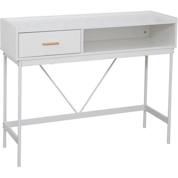 SVITA Konsolentisch VALEO, Standregal mit Schublade, Flurtisch, 110 x 35 x 85 cm