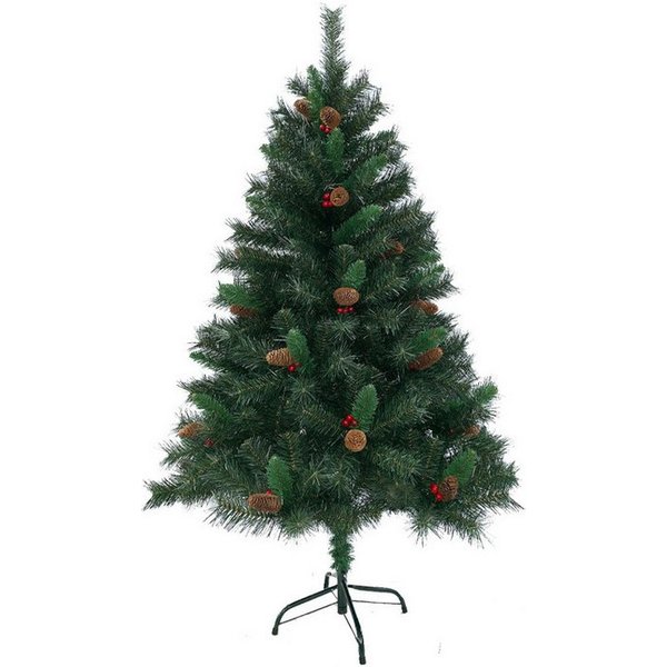SVITA Künstlicher Weihnachtsbaum Weihnachtsbaum, Nordmanntanne, 371 biegsame Spitzen, Tannenbaum, Kunstbaum, Christmas, PVC, 150 cm