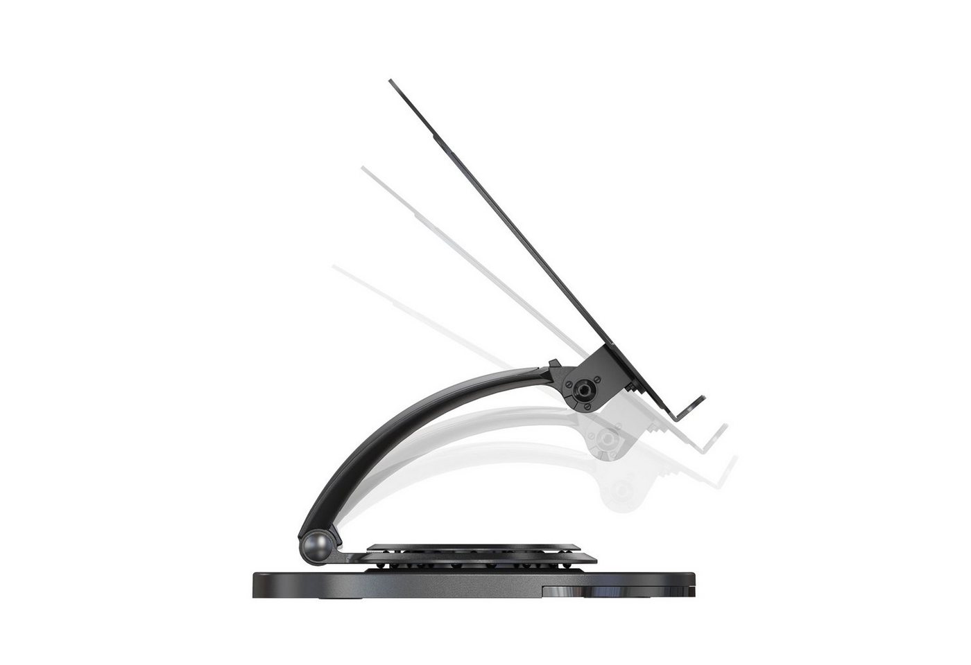SVITA Laptoptisch IKSAN, Drehbar, Neigbar, Höhenverstellbar, Aluminium, Schwarz – Bild 3 von 5