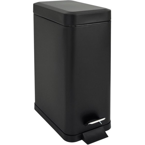 SVITA Mülleimer STM10, Treteimer, Softclose-Funktion, 18L, Pulverbeschichteter Stahl, Schwarz