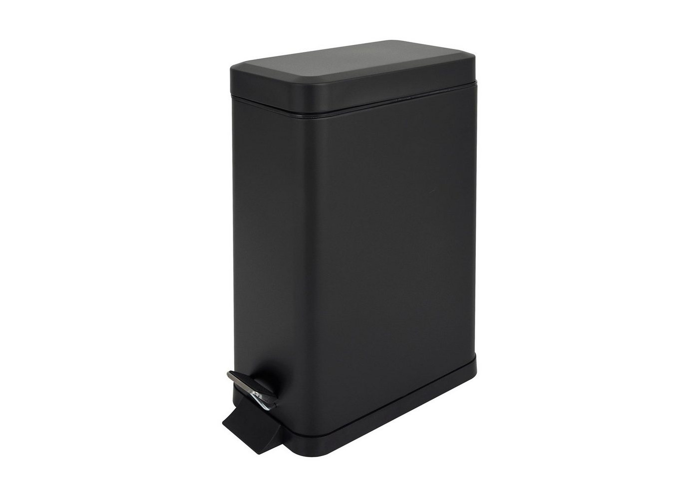 SVITA Mülleimer STM10, Treteimer, Softclose-Funktion, 18L, Pulverbeschichteter Stahl, Schwarz – Bild 4 von 5