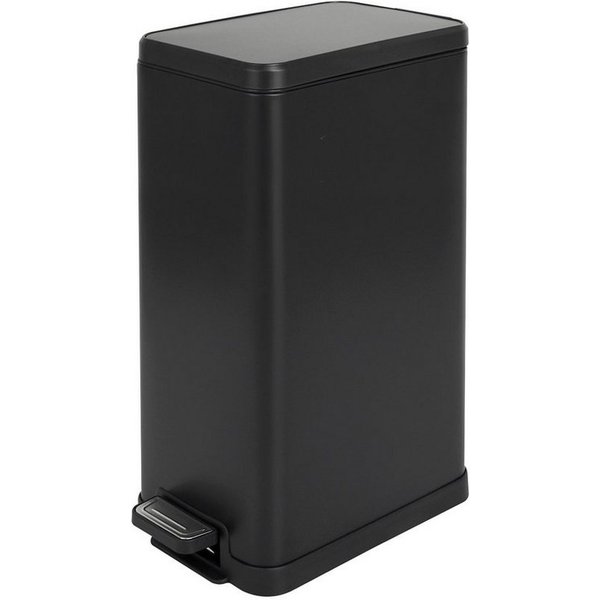 SVITA Mülleimer STM18, Treteimer, 18L, Inneneimer, Pulverbeschichteter Stahl, Schwarz