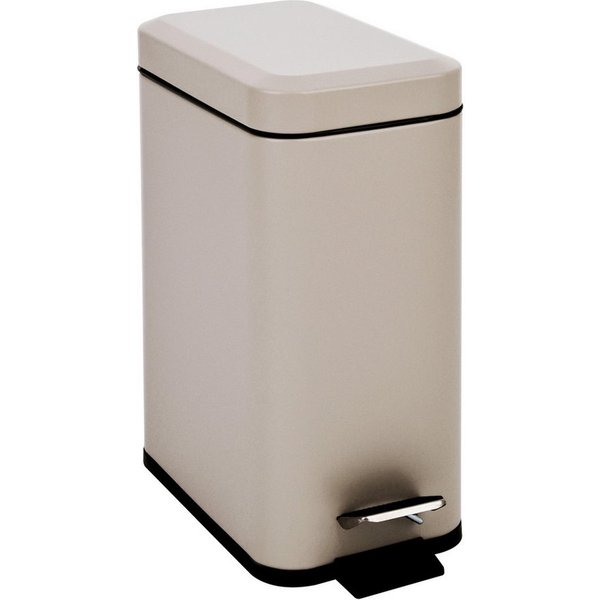 SVITA Mülleimer STM5, Kosmetikeimer, Softclose, 5L, Stahl pulverbeschichtet, Taupe