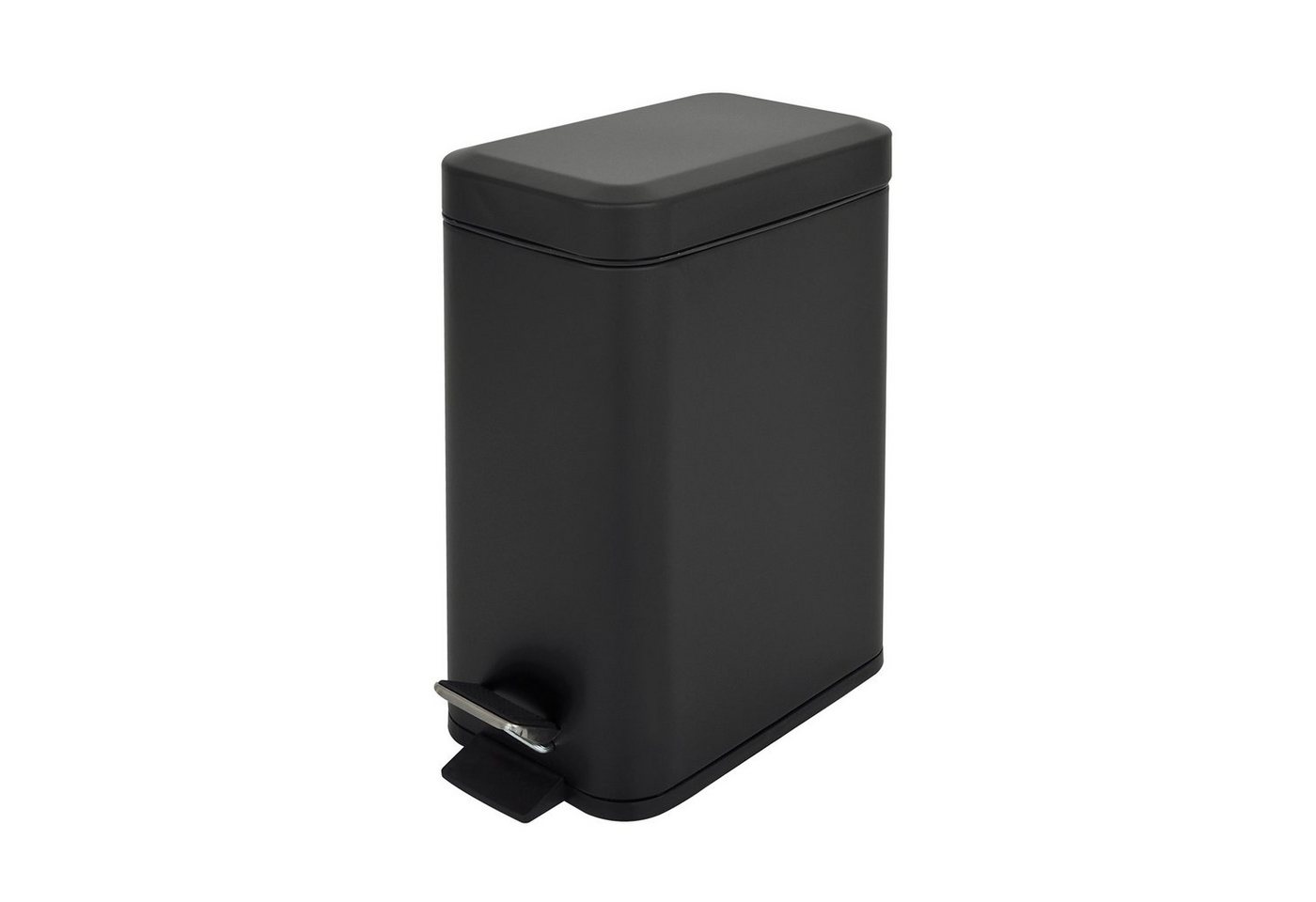 SVITA Mülleimer STM5, Treteimer, Kosmetikeimer, 5L, Stahl pulverbeschichtet, Schwarz – Bild 4 von 5