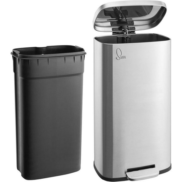 SVITA Mülleimer TQ, Fußtrittmechanismus, 30L, Inneneimer herausnehmbar
