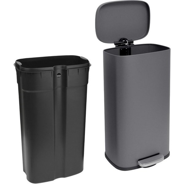 SVITA Mülleimer TQ, Fußtrittmechanismus, 30L, Inneneimer herausnehmbar