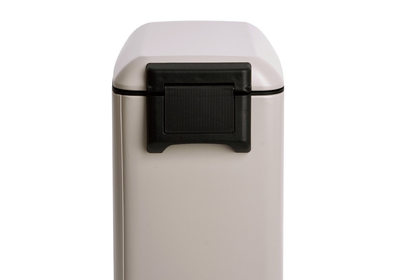 SVITA Mülleimer TS12, Treteimer, 12L, Softclose-Funktion, Stahl pulverbeschichtet, Taupe – Bild 5 von 5